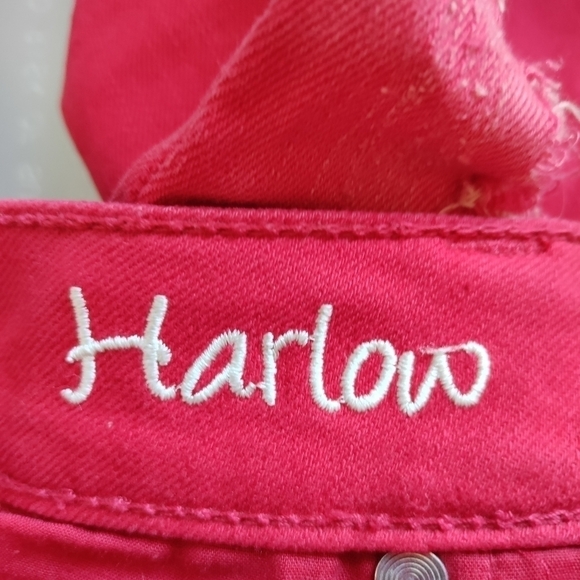 Vanity Harlow red jeans size 2/4 or size 26/31 destructed distressed Like New - Picture 7 of 7